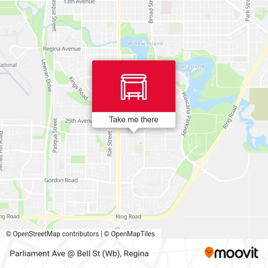 Parliament Ave @ Bell St (Wb) map