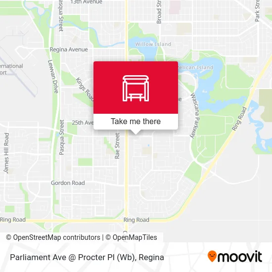 Parliament Ave @ Procter Pl (Wb) map