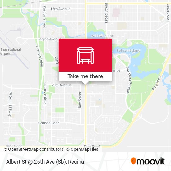 Albert St @ 25th Ave (Sb) map
