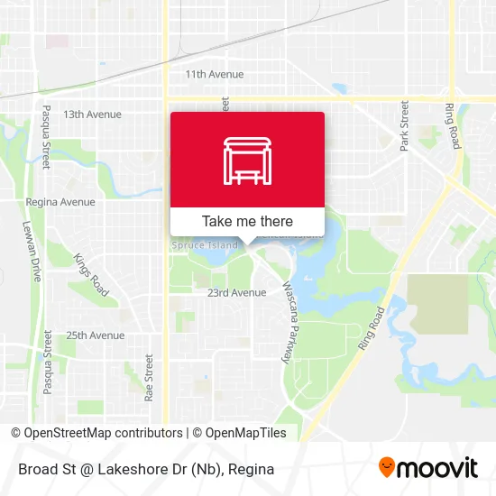 Broad St @ Lakeshore Dr (Nb) map