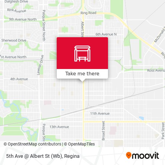 5th Ave @ Albert St (Wb) map