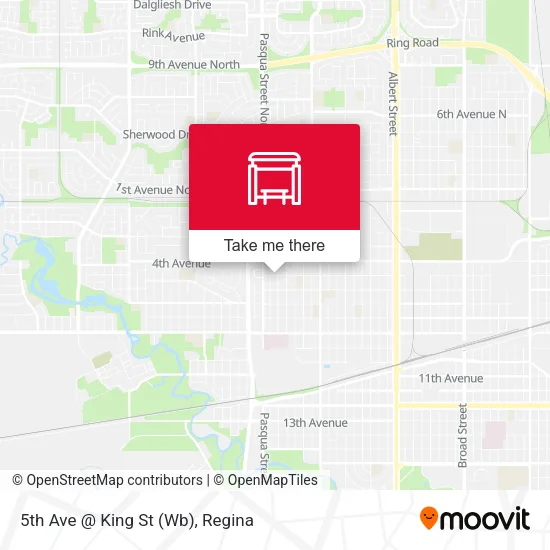 5th Ave @ King St (Wb) map