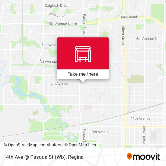 4th Ave @ Pasqua St (Wb) map