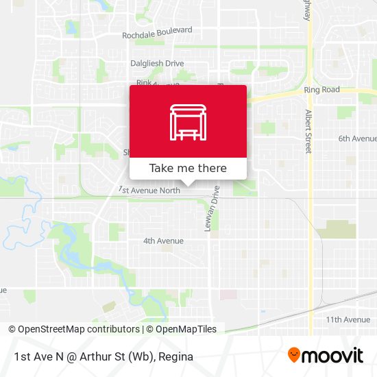 1st Ave N @ Arthur St (Wb) plan