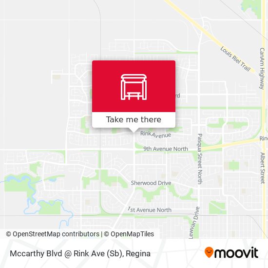 Mccarthy Blvd @ Rink Ave (Sb) map