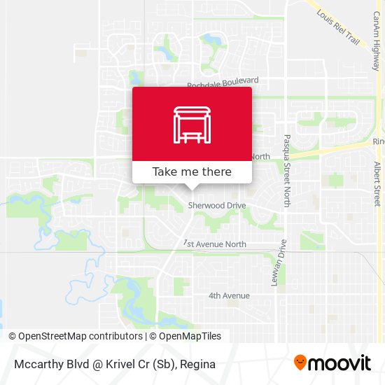 Mccarthy Blvd @ Krivel Cr (Sb) plan