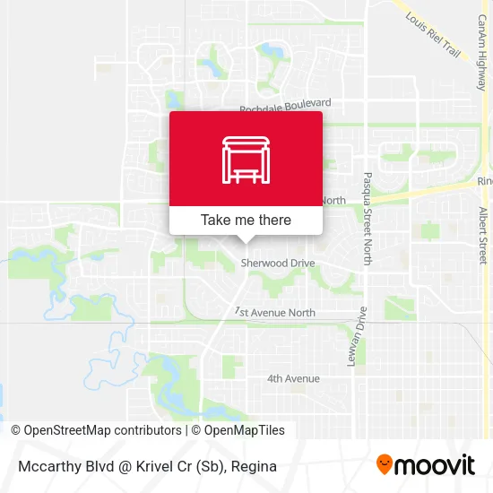 Mccarthy Blvd @ Krivel Cr (Sb) map