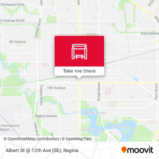 Albert St @ 12th Ave (Sb) map