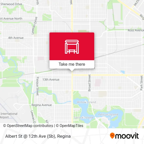 Albert St @ 12th Ave (Sb) map