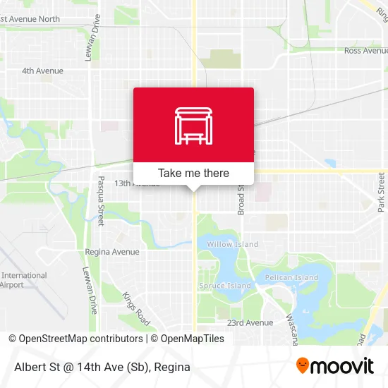 Albert St @ 14th Ave (Sb) map