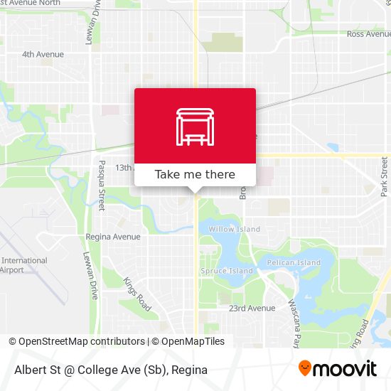 Albert St @ College Ave (Sb) map