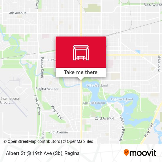 Albert St @ 19th Ave (Sb) map