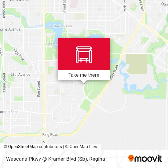 Wascana Pkwy @ Kramer Blvd (Sb) map