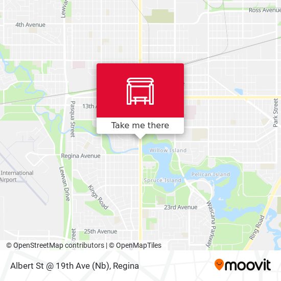 Albert St @ 19th Ave (Nb) map