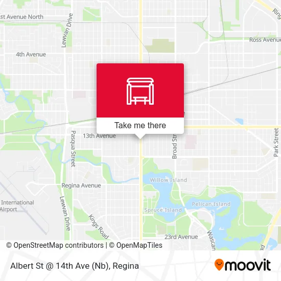Albert St @ 14th Ave (Nb) map