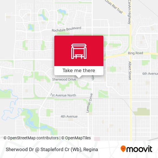 Sherwood Dr @ Stapleford Cr (Wb) map