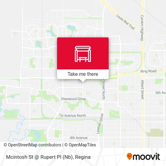 Mcintosh St @ Rupert Pl (Nb) map