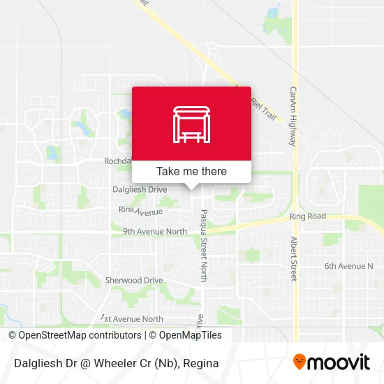 Dalgliesh Dr @ Wheeler Cr (Nb) map