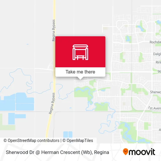 Sherwood Dr @ Herman Crescent (Wb) map
