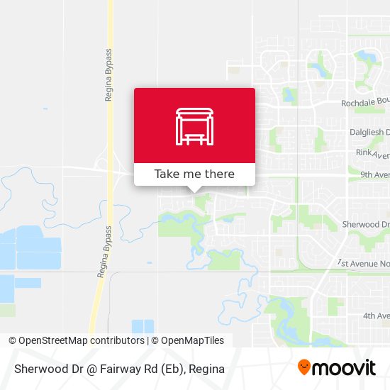 Sherwood Dr @ Fairway Rd (Eb) map