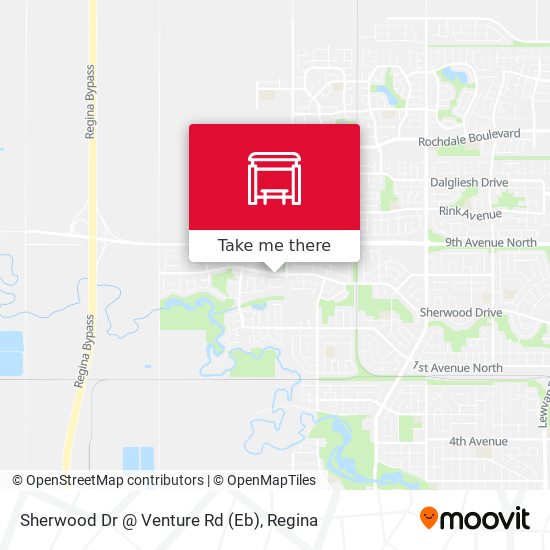 Sherwood Dr @ Venture Rd (Eb) map