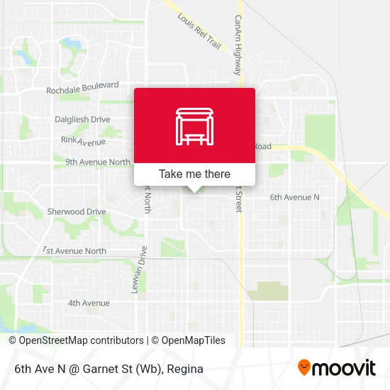 6th Ave N @ Garnet St (Wb) map
