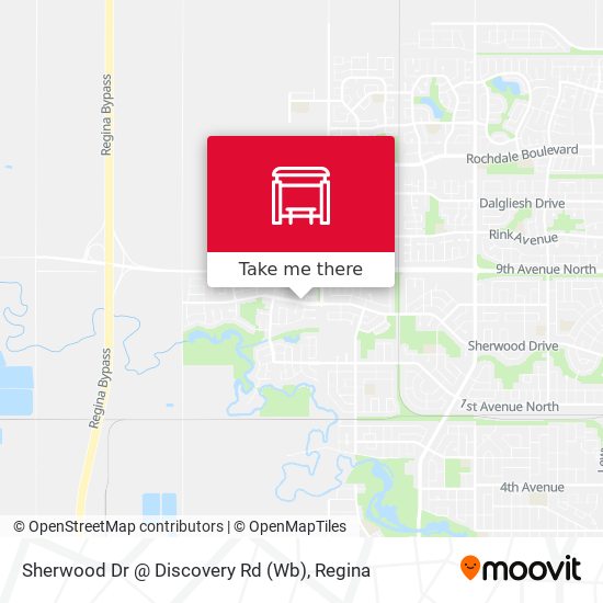 Sherwood Dr @ Discovery Rd (Wb) map