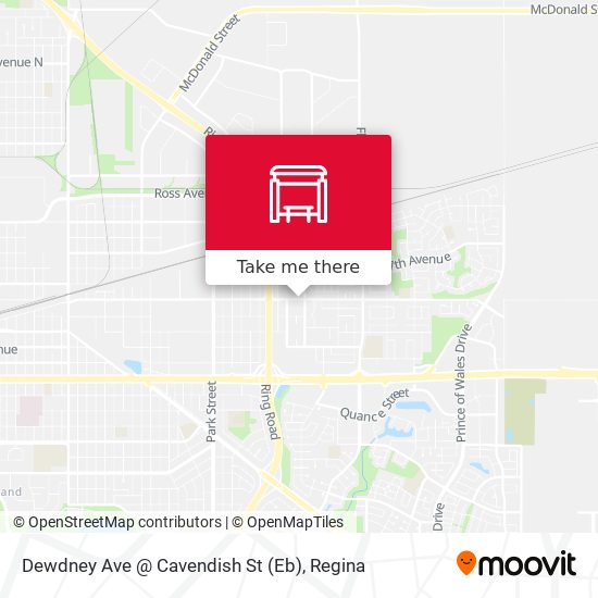 Dewdney Ave @ Cavendish St (Eb) map