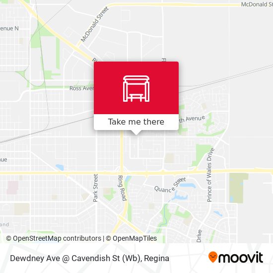 Dewdney Ave @ Cavendish St (Wb) map