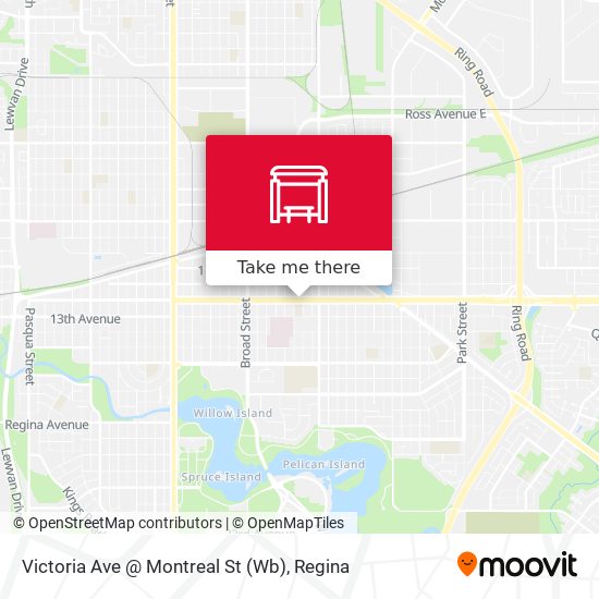 Victoria Ave @ Montreal St (Wb) map