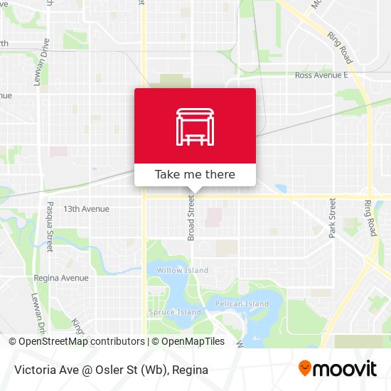 Victoria Ave @ Osler St (Wb) map