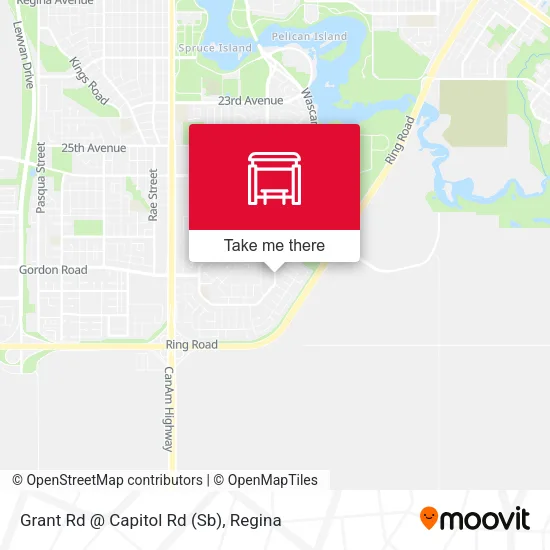 Grant Rd @ Capitol Rd (Sb) map