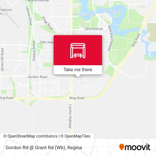 Gordon Rd @ Grant Rd (Wb) map