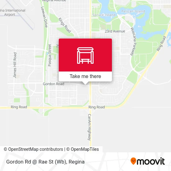 Gordon Rd @ Rae St (Wb) map