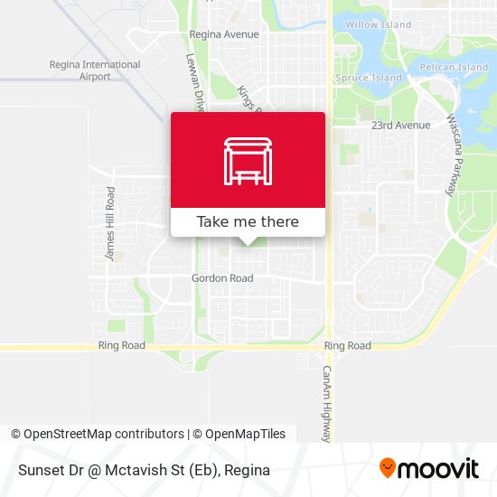 Sunset Dr @ Mctavish St (Eb) map