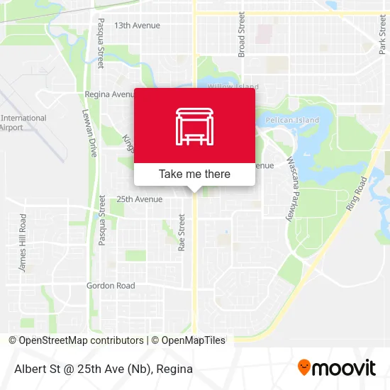 Albert St @ 25th Ave (Nb) map