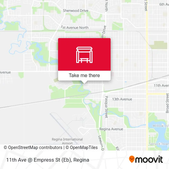 11th Ave @ Empress St (Eb) map