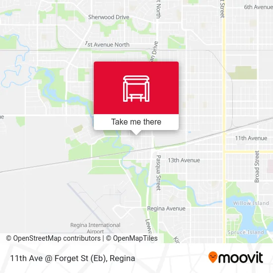 11th Ave @ Forget St (Eb) map