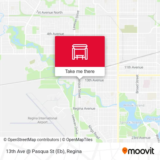 13th Ave @ Pasqua St (Eb) map