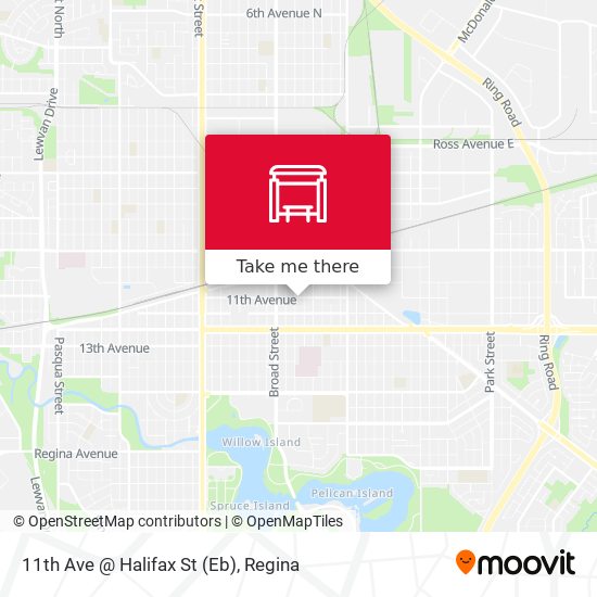 11th Ave @ Halifax St (Eb) map
