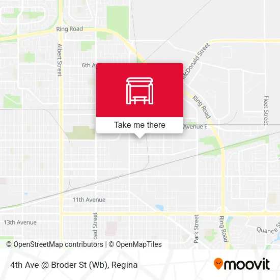 4th Ave @ Broder St (Wb) map