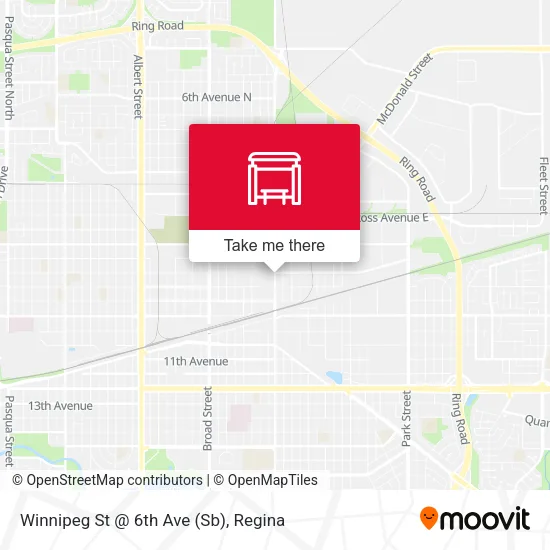 Winnipeg St @ 6th Ave (Sb) map