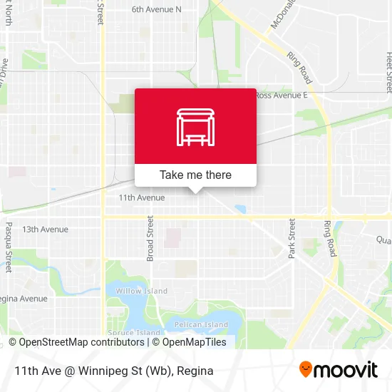 11th Ave @ Winnipeg St (Wb) map