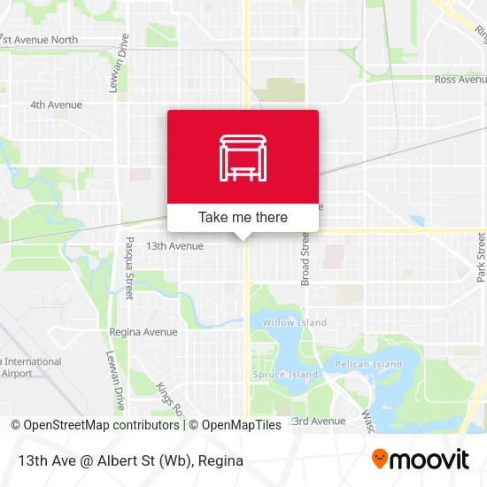 13th Ave @ Albert St (Wb) map