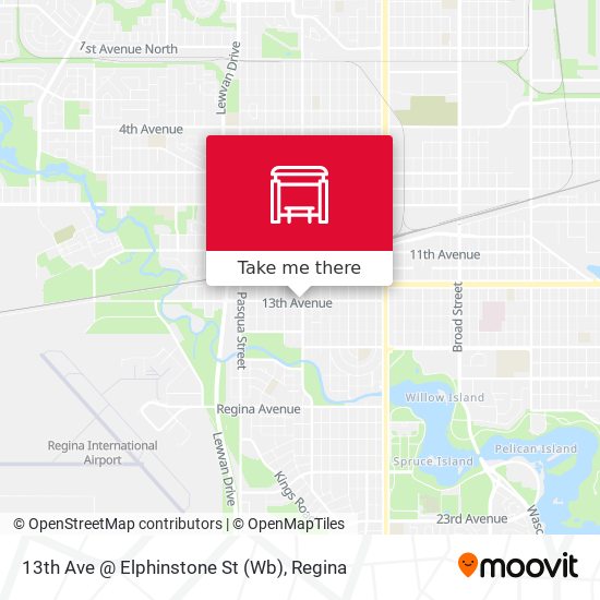 13th Ave @ Elphinstone St (Wb) map