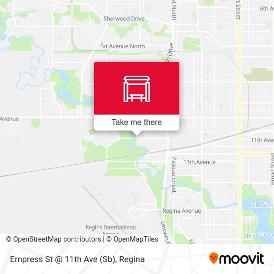 Empress St @ 11th Ave (Sb) map