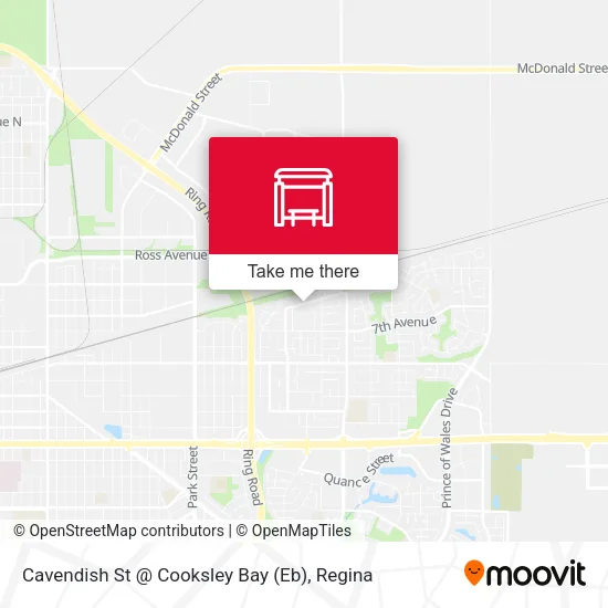 Cavendish St @ Cooksley Bay (Eb) map