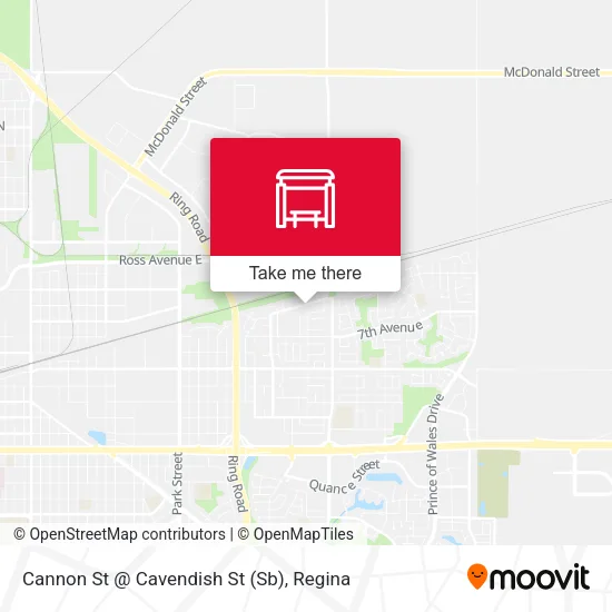 Cannon St @ Cavendish St (Sb) map