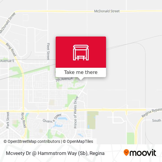 Mcveety Dr @ Hammstrom Way (Sb) map