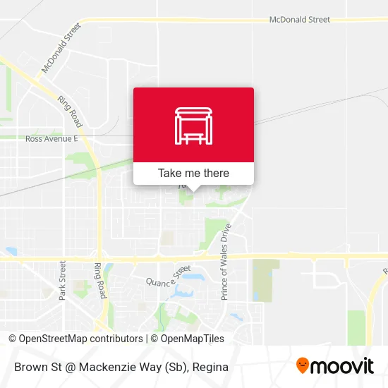 Brown St @ Mackenzie Way (Sb) map
